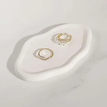 Owlcatcok Jewelry Tray Room Decor Aesthetic Cloud Jewelry Dish Ring Tray Key Tray Birthday Mother's ...