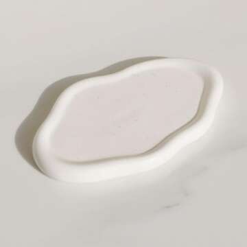 Owlcatcok Jewelry Tray Room Decor Aesthetic Cloud Jewelry Dish Ring Tray Key Tray Birthday Mother's Day Christmas For Women Ring holder ﻿ ﻿