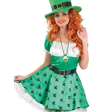 Moon Boat Shamrock Necklace Set for St. Patrick's Day