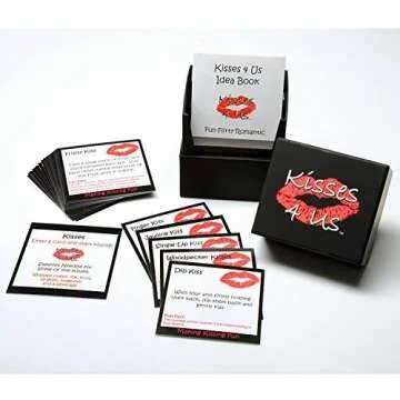 Kisses 4 Us - A Box of Fun, Flirty, Romantic Kisses for Making Kissing Fun! Perfect for Date Night, Enhancing Your Relationship, and a Romantic Gift Idea!