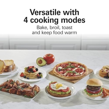 Hamilton Beach 2-in-1 Countertop Toaster Oven and Long Slot 2 Slice Toaster, 60 Minute Timer and Automatic Shut Off, Shade Selector, Stainless Steel (31156)