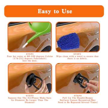 YHKDFGNZ Dent Puller, 7 Pack Car Dent Puller Car Dent Removal Kit Suction Cup Dent Puller Dent Remover Tool and Dent Repair Kit Handle Lifter for Cars Body,Glass,Screen,Objects Moving