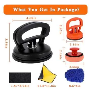 YHKDFGNZ Dent Puller, 7 Pack Car Dent Puller Car Dent Removal Kit Suction Cup Dent Puller Dent Remover Tool and Dent Repair Kit Handle Lifter for Cars Body,Glass,Screen,Objects Moving
