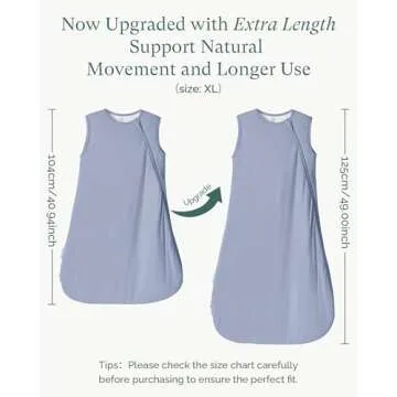 PurComfy Supersoft Sleep Sack 1.0 TOG, Premium Bamboo Viscose Baby Sleeping Bag, 2-Way Safe Zipper Sleep Sacks 3-6 Months (Sage)