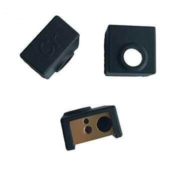 Official Creality Original 3D Printer Heater Block Silicone Cover MK7/MK8/MK9 Hotend for Creality Ender 3/3 Pro/3 V2, Ender 5/5 Plus/ 5 Pro, CR 10 Series,ANET A8 (Pack of 3)