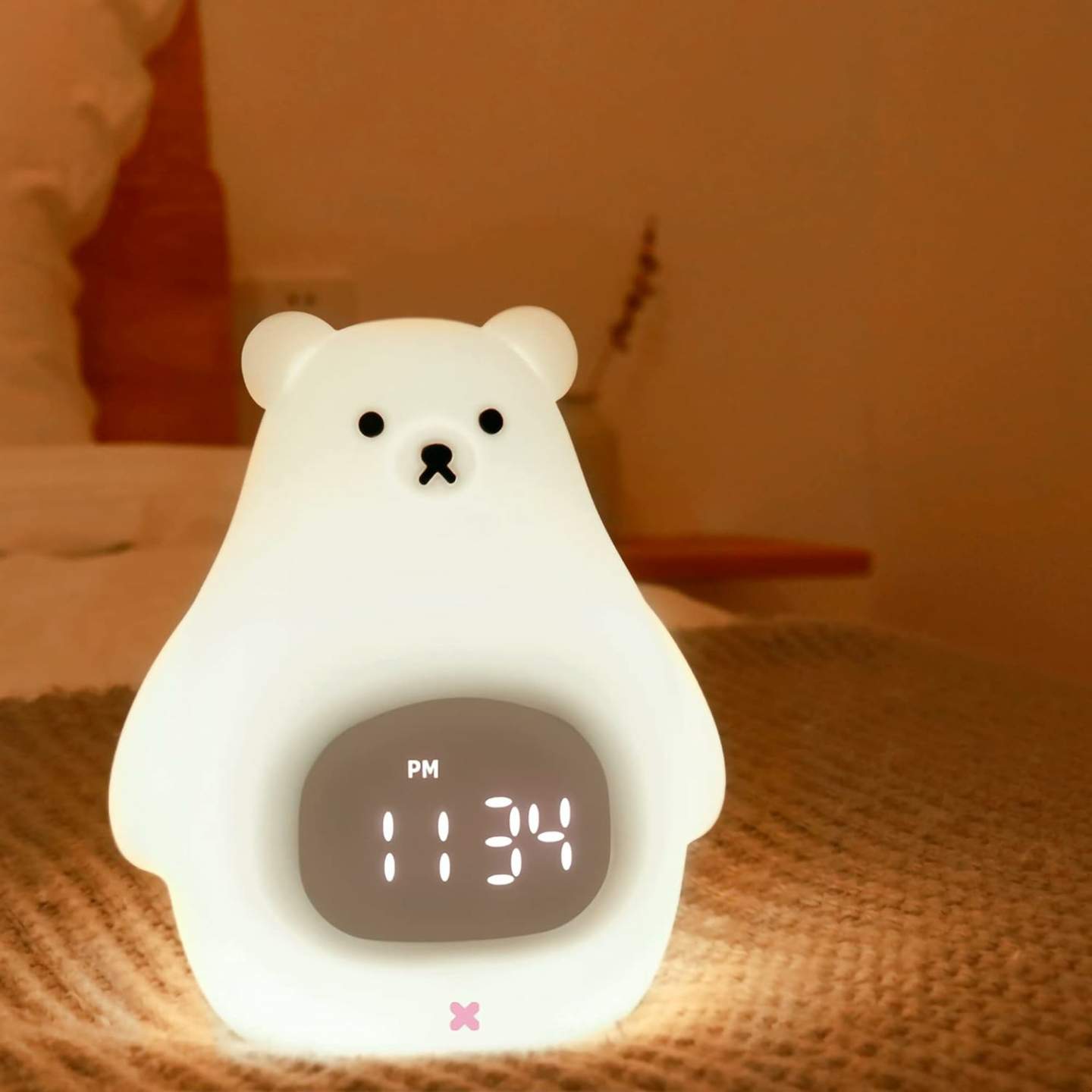 Cute Bear Night Light USB Rechargeable for Kids