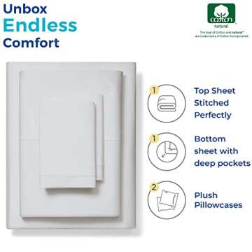 Pure Egyptian California King Size Cotton Bed Sheets Set (Cal King, 1000 Thread Count) Light Grey Bedding and Pillow Cases (4 Pc)– Egyptian Cotton Cal King Size Bed- Sateen Sheets - 16” Deep Pocket