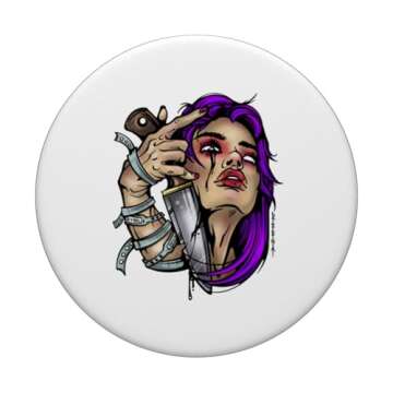 Silent Woman & Knife PopSockets Swappable PopGrip