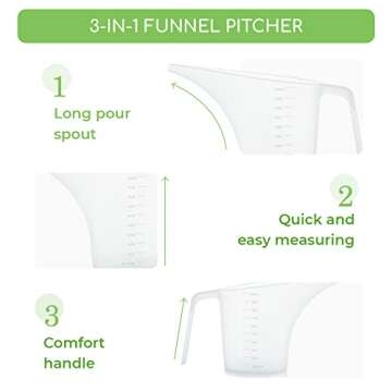 Appletofu Funnel Pitcher for Soap Making and More