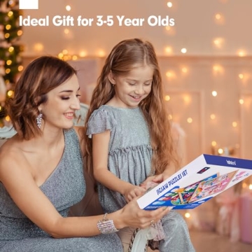 hahahaland 3-Pack Wooden Puzzles for Kids 3-5