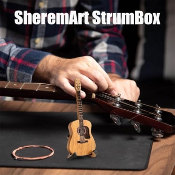 Sherum Strumbox: Acoustic Guitar Pick Box for Musicians