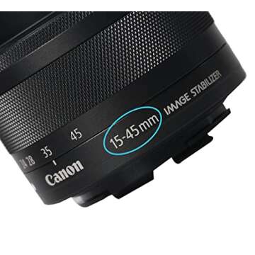 Quality 49mm Lens Cap Cover for Canon EOS M50 and EF-M