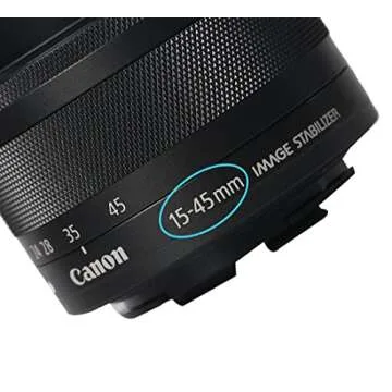 Quality 49mm Lens Cap Cover for Canon EOS M50 and EF-M