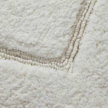 Soft Cotton Bath Mats with Non-Slip Backing Set