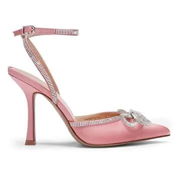 DREAM PAIRS Destiny High Heels with Rhinestone Ankle Strap