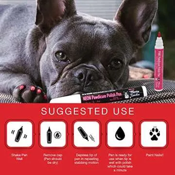 Warren London Pawdicure Dog Nail Polish Pens | Made in USA | Quick Dry, Low Odor, Non-Toxic Dog Accessories | Dries in Under 1 Minute | 13 Colors | Individual Pens (Variety)