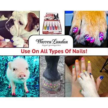 Warren London Pawdicure Dog Nail Polish Pens | Made in USA | Quick Dry, Low Odor, Non-Toxic Dog Accessories | Dries in Under 1 Minute | 13 Colors | Individual Pens (Variety)