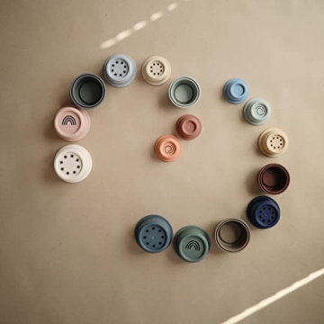 Mushie Stacking Cups Toy for Early Learning Fun