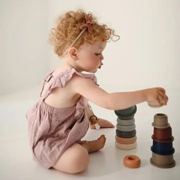 Mushie Stacking Cups Toy for Early Learning Fun