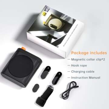 Portable Voice Amplifier with 2 Wireless Microphones
