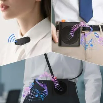 Portable Voice Amplifier with 2 Wireless Microphones