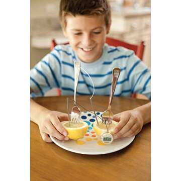 4M Kidzlabs Lemon Powered Clock, Chemical Electrical Science Lab Experiment - STEM Toys Educational Gift for Kids & Teens, Girls & Boys 12 Count (Pack of 1)