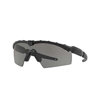 Oakley Men's Oo9213 M Frame 2.0 Industrial Rectangular Sunglasses, SI Matte Black/Grey, 32 mm
