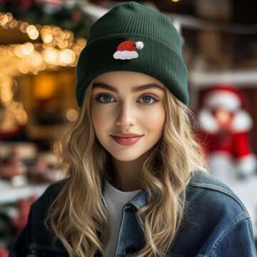 Sparkling Santa Hat Bling Bling Iron On Patches for Crafts