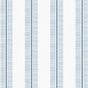 NextWall Beach Towel Stripe Peel and Stick Wallpaper in Blue Skies for Effortless Home Makeovers