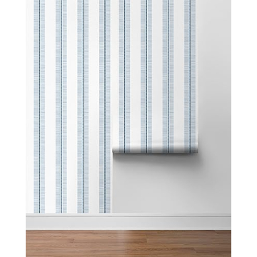 NextWall Beach Towel Stripe Peel Stick Wallpaper