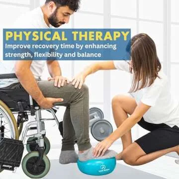 ProBody Pilates Ball 9 Inch - Small Exercise Ball for Between Knees or Barre, Core, Ab Workouts, Yoga, & Physical Therapy, Stability Ball (Turquoise)