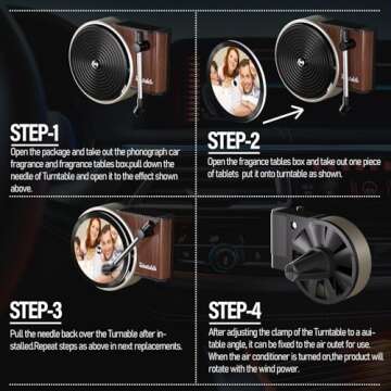 Unique Customized Car Air Freshener with Photos and Scents