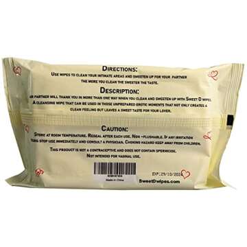 SWEET D Flavored Wipes for Increased Oral Pleasure