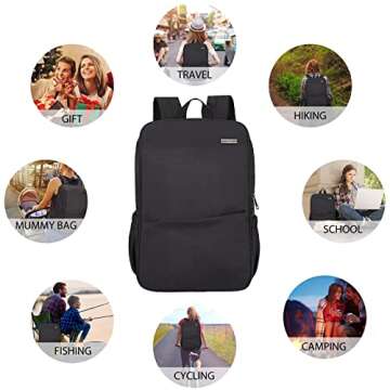 MAXTOP Deep Storage Laptop Backpack with USB Charging