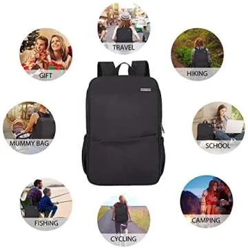 MAXTOP Deep Storage Laptop Backpack with USB Charging