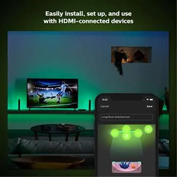Philips Hue Play HDMI Sync Box - Requires Hue Bridge - Supports Dolby Vision HDR10+ and 4K - Control with Hue App - Compatible with Alexa, Google Assistant, and Apple HomeKit