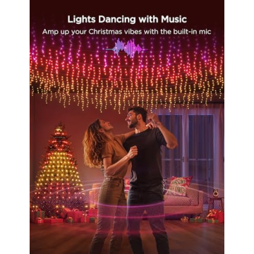 Govee Christmas Icicle Lights - 33ft Smart RGBIC Outdoor