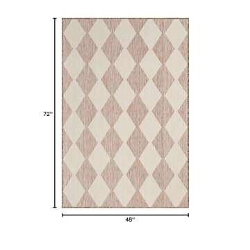 Nourison Positano 4' x 6' Indoor/Outdoor Area Rug - Easy to Clean, Durable, Stylish