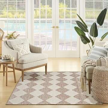 Stylish Nourison Indoor/Outdoor Area Rug - Easy Care 4x6