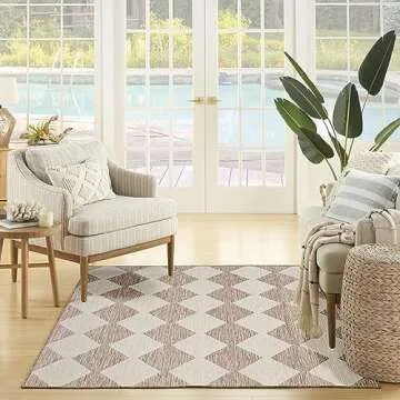Stylish Nourison Indoor/Outdoor Area Rug - Easy Care 4x6