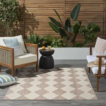Stylish Nourison Indoor/Outdoor Area Rug - Easy Care 4x6