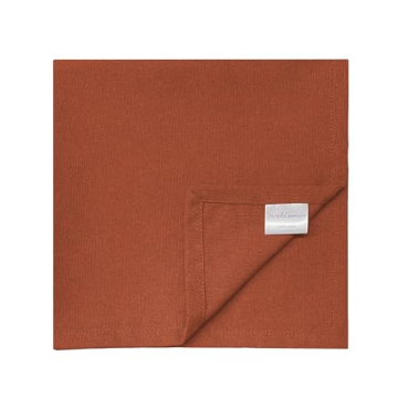 Rust Cloth Dinner Napkins Set of 12 - Elegant Cotton