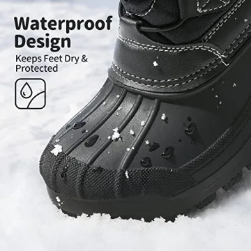 DREAM PAIRS Kids Waterproof Snow Boots - Cozy Winter Wear