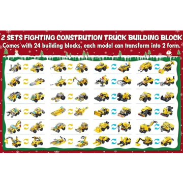 Asoulin 2024 STEM Advent Calendar for Boys - Trucks