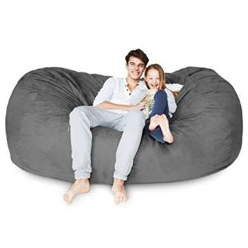 Comfortable 7ft Lumaland Bean Bag Chair - Ultra Soft & Washable