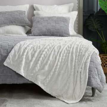 Cozy Bliss Faux Fur Throw Blanket for All Seasons