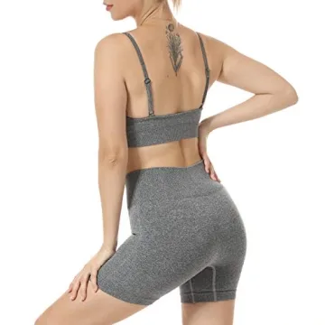 Women Seamless Yoga Set Stylish 2 Piece Workout Outfit