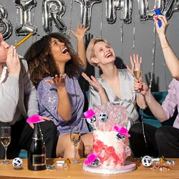 60Pcs Disco Cowgirl Pary Cake Decoration, 20Pcs Disco Ball Cup Toppers 10Pcs Mini Pink Cowgirl Hats 10Pcs Cow Print Cowboy Hats Westen Cowgirl Party Birthday Table Decor (pink hat)