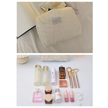 Travel-Ready HIQUAY 2pcs Soft Makeup Bag Set