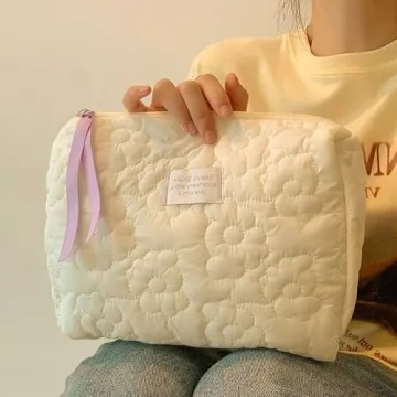 Travel-Ready HIQUAY 2pcs Soft Makeup Bag Set